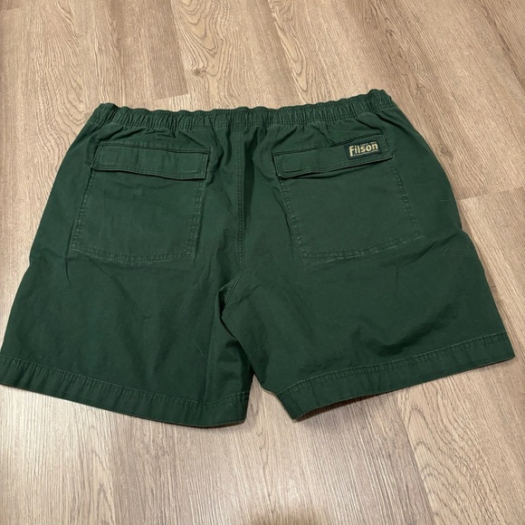 NWT Filson Dry Falls Pull On Trail Shorts 7" Inch Drawstring Dark Green Mens XL - Picture 2 of 7